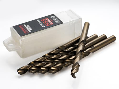 Ferrcan HSS Metallbohrer DIN338 M35 5% Kobalt Turbomax zum Bohren in Edelstahl, Eisen und anderen Metallen Packung mit 5 Stück pro Maß (10mm) von ferrcan