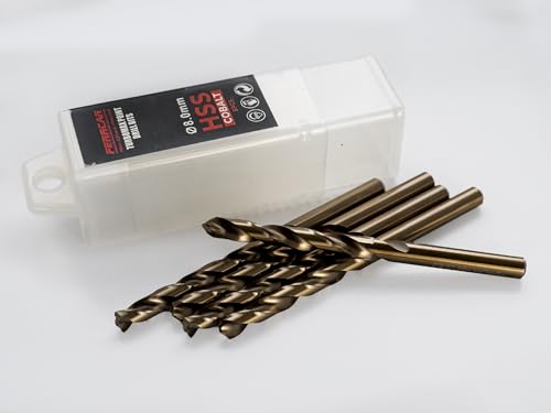 Ferrcan Metallbohrer HSS DIN338 M35 5% Kobalt Turbomax zum Bohren in Edelstahl, Eisen und anderen Metallen, Packung mit 5 Stück pro Größe (8mm) von ferrcan