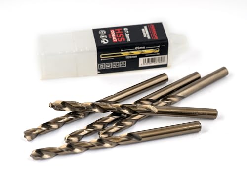ferrcan HSS Metallbohrer DIN338 M35 5% Kobalt Turbomax zum Bohren in Edelstahl, Eisen und anderen Metallen Packung mit 5 Stück pro Maß (7mm) ferrcan HSS Metallbohrer DIN338 M35 5% Kobalt Turbomax zum Bohren in Edelstahl, Eisen und anderen Metallen Packung mit 5 Stück pro Maß (7mm) von ferrcan