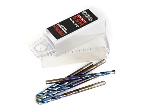 ferrcan HSS Metallbohrer DIN338 M35 5% Kobalt rainbow finish zum Bohren in Edelstahl, Eisen und anderen Metallen Packung mit 5 Stück pro Maß (4.5mm) von ferrcan