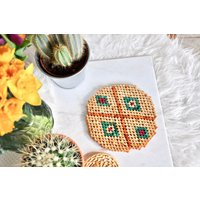 Vintage 70Er Jahre Bunter Perlen Topfuntersetzer Oder Tischset Vintage 70Er Jahre Bunter Perlen Topfuntersetzer Oder Tischset von fetchandsow