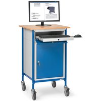 fetra® Rollpult Premium mit Schrank + Tastaturschublade, 1 fester + 2 verstellbare Böden von fetra®