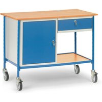 fetra Rolltisch 5866 mit verschl. Stahlschrank und verschl. Schublade fetra Rolltisch 5866 mit verschl. Stahlschrank und verschl. Schublade von FETRA