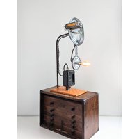 Upcycled Vintage Handmade Bike Tischakzentlampe von ffromMyhead
