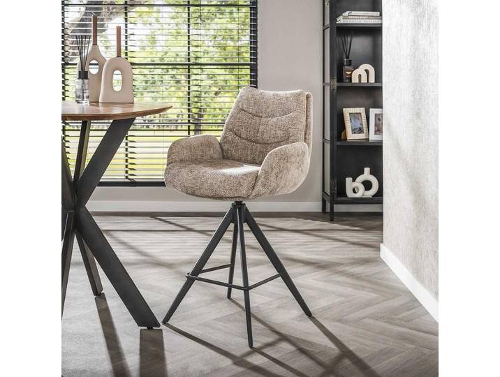 2er Set Barhocker Chavi , drehbar , Sandfarbe von fh furnhaus