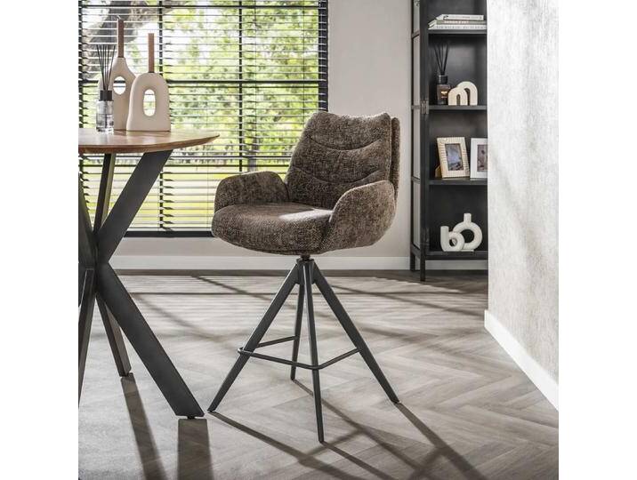 2er Set Barhocker Chavi drehbar taupe 2er Set Barhocker Chavi drehbar taupe von fh furnhaus