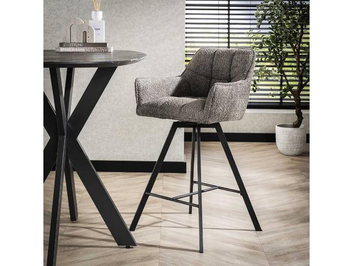 2er Set Barstuhl Billie , drehbar , Bouclé , taupe 2er Set Barstuhl Billie , drehbar , Bouclé , taupe von fh furnhaus
