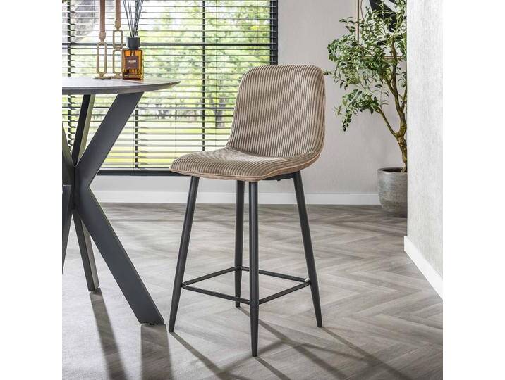 2er Set Barstuhl Cote , breitcord , Sandfarbe von fh furnhaus