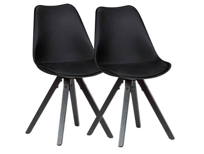 2er Set Esszimmerstuhl Avanti , Kunstleder , schwarz von fh furnhaus