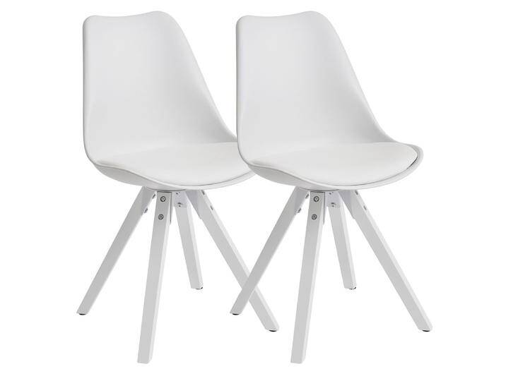 2er Set Esszimmerstuhl Avanti , Kunstleder , weiß von fh furnhaus