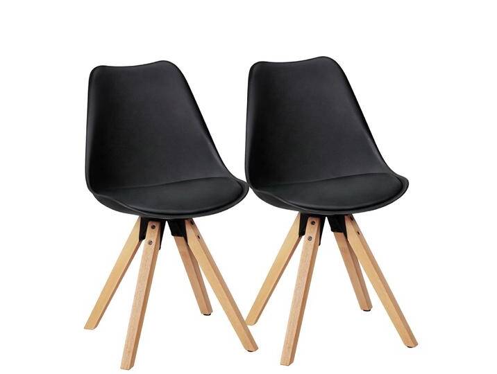 2er Set Esszimmerstuhl LIMA , Kunstleder , schwarz 2er Set Esszimmerstuhl LIMA , Kunstleder , schwarz von fh furnhaus