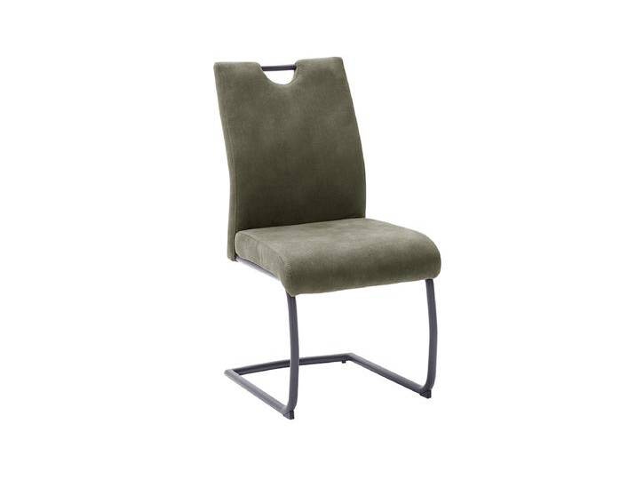 2er Set Freischwinger Stuhl Acroma , Feingewebe , oliv 2er Set Freischwinger Stuhl Acroma , Feingewebe , oliv von fh furnhaus