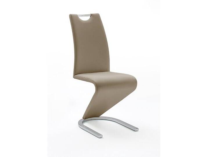 2er Set Freischwinger Stuhl Amado , cappuccino von fh furnhaus