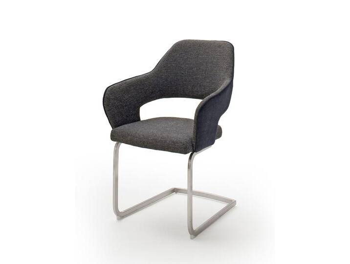 2er Set Freischwinger Stuhl Newcastle , charcoal 2er Set Freischwinger Stuhl Newcastle , charcoal von fh furnhaus
