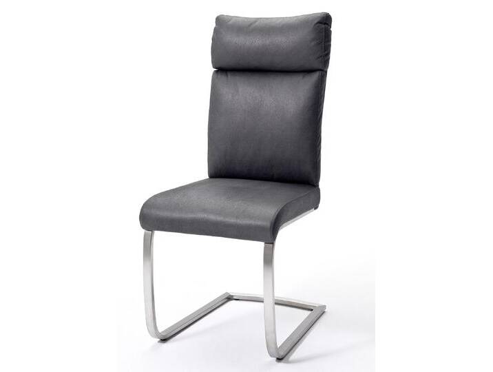 2er Set Freischwinger Stuhl Rabea , grau 2er Set Freischwinger Stuhl Rabea , grau von fh furnhaus