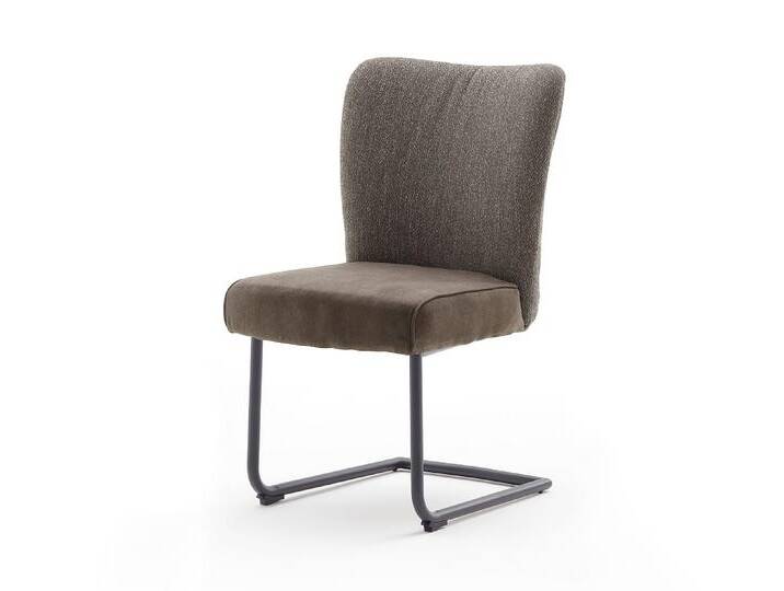 2er Set Schwingstuhl Santiago , Webstoff , cappuccino von fh furnhaus