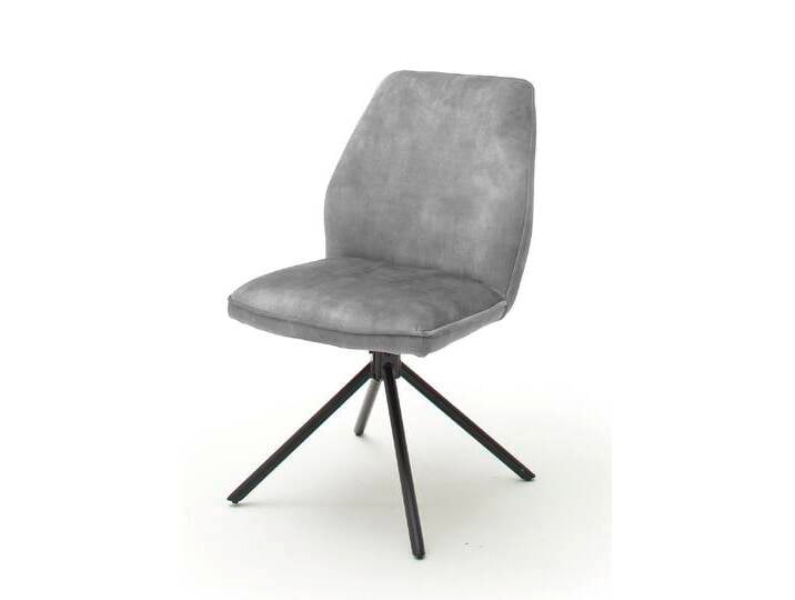 2er Set Stuhl Ottawa , Vintage Velours-Optik , grau 2er Set Stuhl Ottawa , Vintage Velours-Optik , grau von fh furnhaus