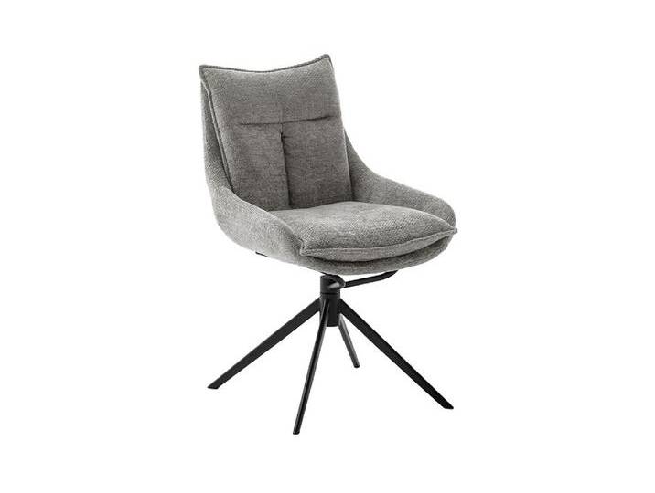 2er Set Stuhl Parker , drehbar , anthrazit / grau von fh furnhaus