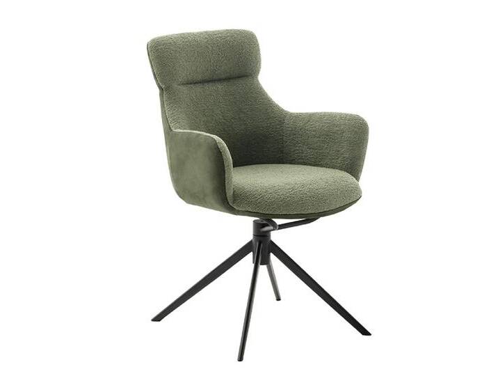 2er Set Stuhl Pelion mit Armlehnen , drehbar , olive 2er Set Stuhl Pelion mit Armlehnen , drehbar , olive von fh furnhaus