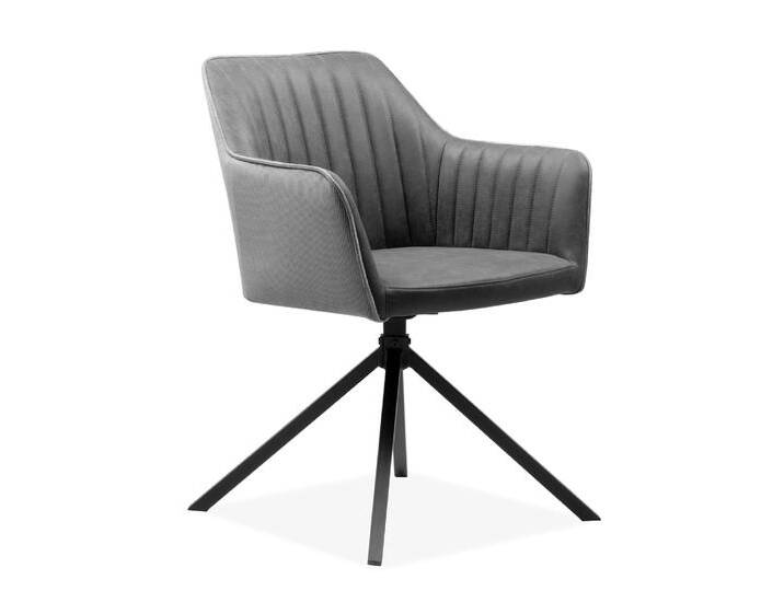 2er Set Stuhl Ray mit Armlehnen , drehbar , grau / anthrazit 2er Set Stuhl Ray mit Armlehnen , drehbar , grau / anthrazit von fh furnhaus