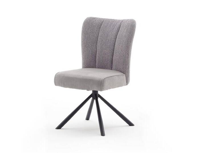 2er Set Stuhl Santiago , drehbar , Webstoff , grau von fh furnhaus