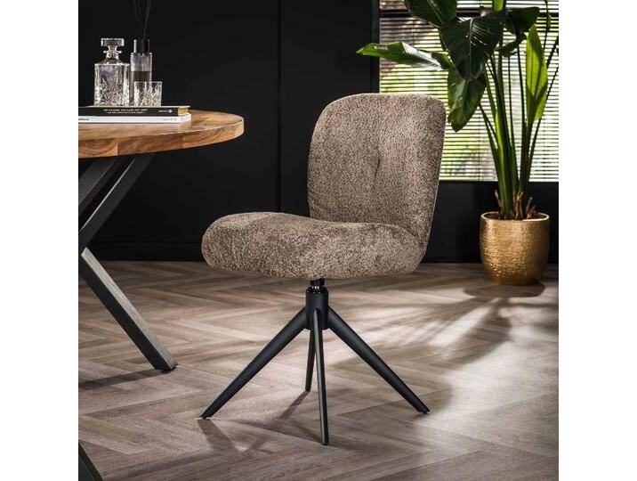 2er Set Stuhl Thoia , drehbar , Boucle Stoff , taupe von fh furnhaus