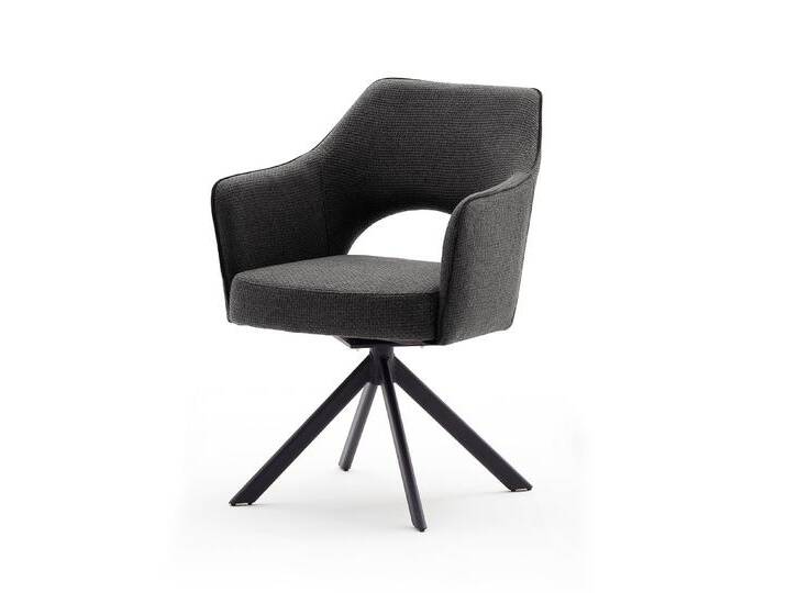2er Set Stuhl Tonala , mit Armlehnen , drehbar , anthrazit 2er Set Stuhl Tonala , mit Armlehnen , drehbar , anthrazit von fh furnhaus