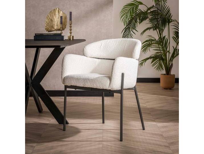 2er Set Stuhl Tura , Boucle Stoff , weiß von fh furnhaus