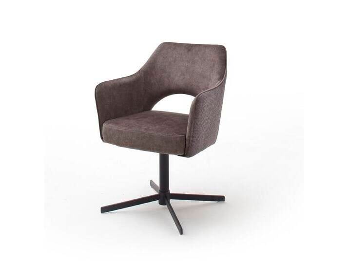 2er Set Stuhl Valletta mit Armlehnen , Kreuzfuß , cappuccino 2er Set Stuhl Valletta mit Armlehnen , Kreuzfuß , cappuccino von fh furnhaus