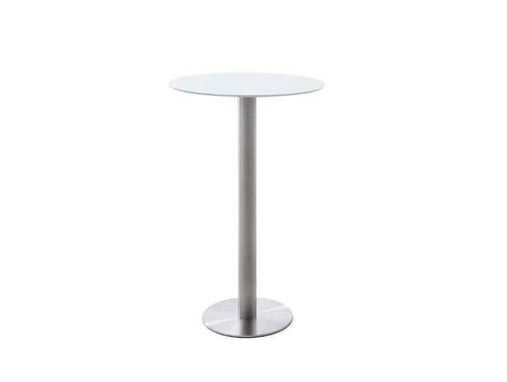 Bartisch Glastisch Zarina , weiß , rund , 65 x 65 Bartisch Glastisch Zarina , weiß , rund , 65 x 65 von fh furnhaus