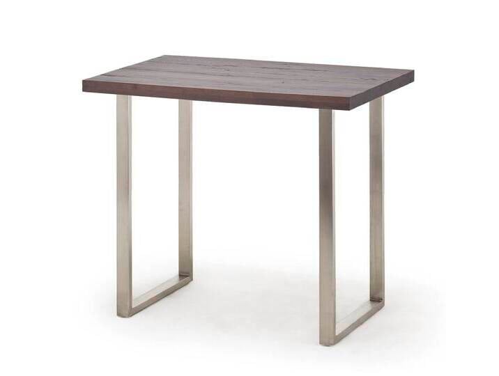 Bartisch Tresentisch Castello , Eiche verwittert massiv mit Edelstahl , 120 x 80 Bartisch Tresentisch Castello , Eiche verwittert massiv mit Edelstahl , 120 x 80 von fh furnhaus