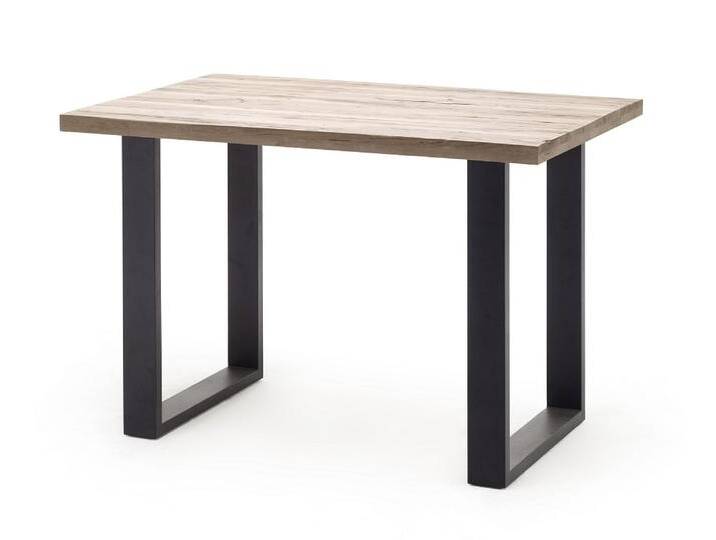Bartisch Tresentisch Castello , Wildeiche massiv , 180 x 100 , Gestell anthrazit von fh furnhaus