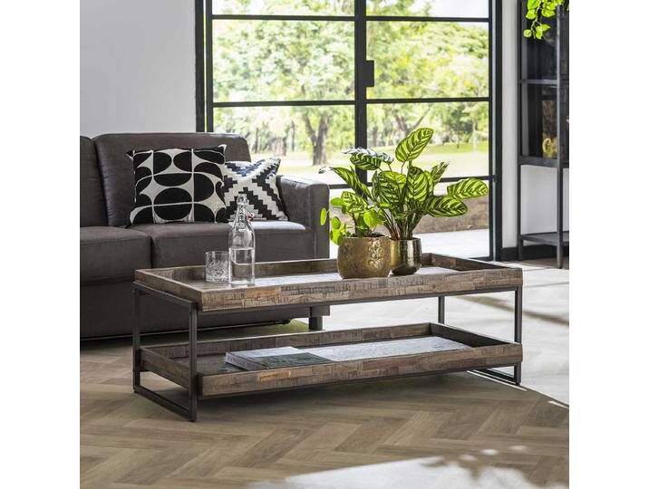 Couchtisch Fernanda , rechteckig , Theakholz , grau von fh furnhaus