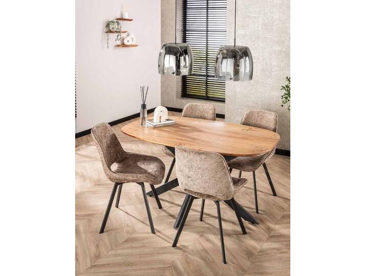 Esstisch Iako , oval , 150 cm , Akazie massiv , Natur Esstisch Iako , oval , 150 cm , Akazie massiv , Natur von fh furnhaus