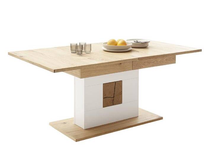 Esstisch Matadi , ausziehbar , Ast /Balkeneiche , 180(230)x100 von fh furnhaus