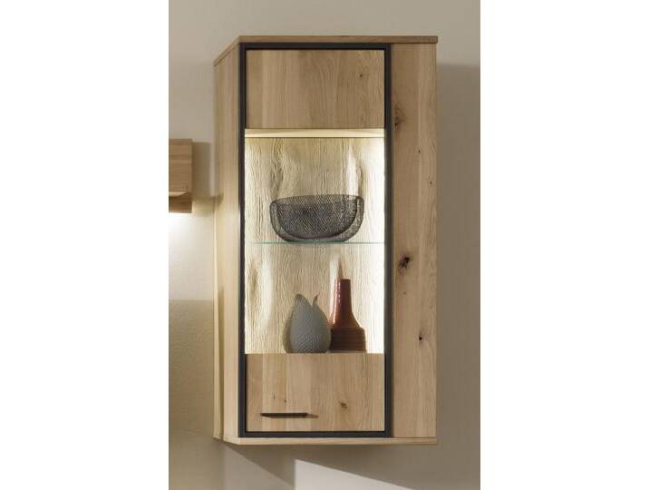 Hängevitrine Campinas , Asteiche Bianco mit 2er set LED Bandbeleuchtung Hängevitrine Campinas , Asteiche Bianco mit 2er set LED Bandbeleuchtung von fh furnhaus