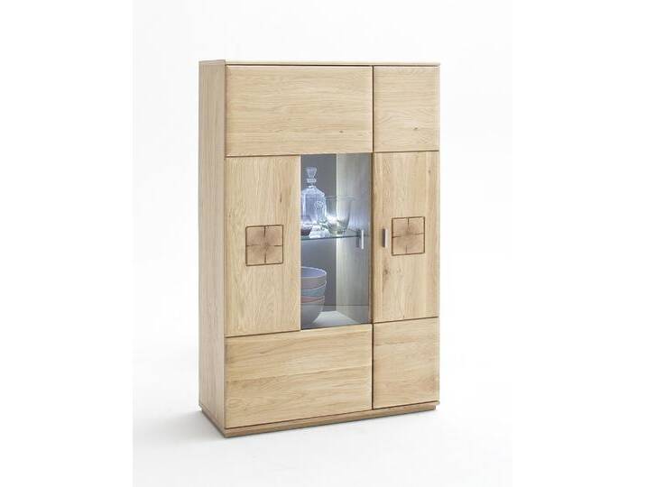 Highboard Bologna 2 , Eiche Bianco , LED Beleuchtung von fh furnhaus