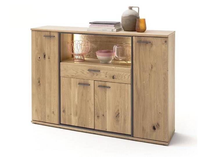 Highboard Campinas , Asteiche Bianco ohne Beleuchtung Highboard Campinas , Asteiche Bianco ohne Beleuchtung von fh furnhaus