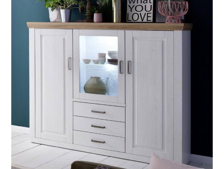 Highboard II Brixen , Landhaus modern , Pinie Aurelio / Grandson Oak Komplettset von fh furnhaus