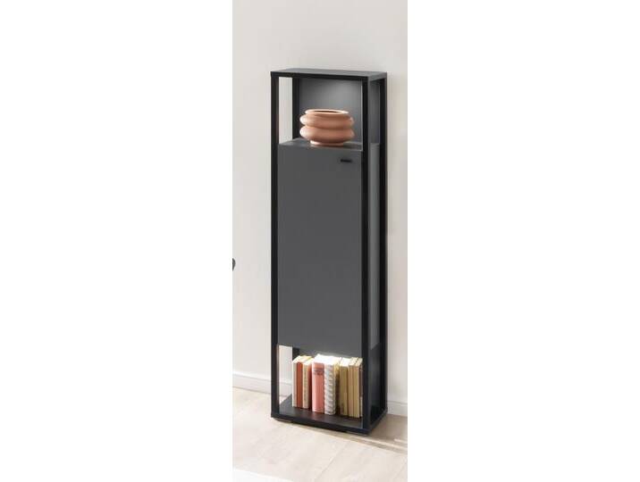 Highboard Luxor groß , Royal Grey / anthrazit , LED Beleuchtung von fh furnhaus