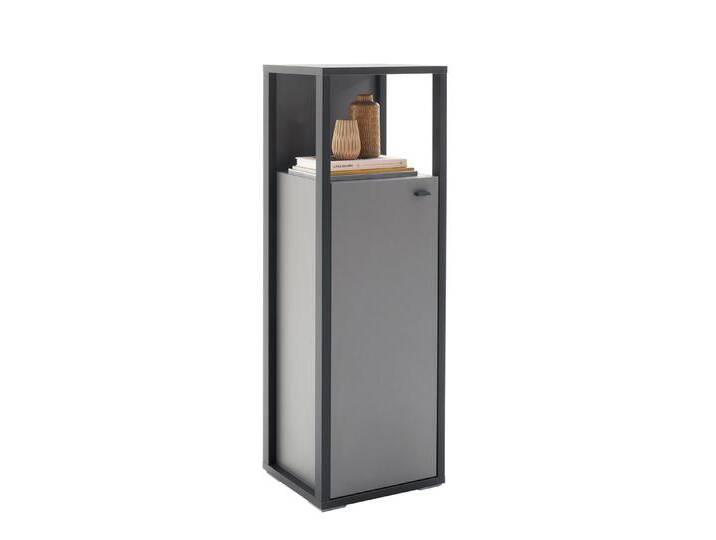 Highboard Luxor klein , Royal Grey / anthrazit , LED Beleuchtung von fh furnhaus