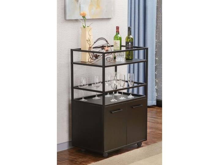 Highboard Weinschrank Mosaik , schwarz von fh furnhaus