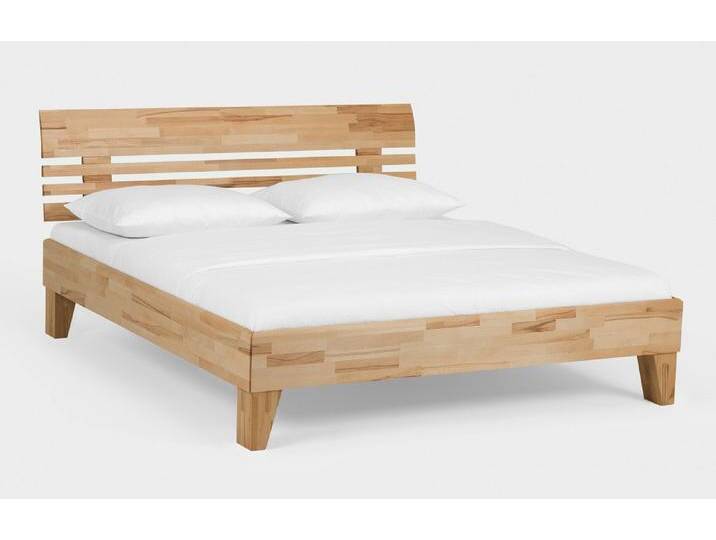 Holzbett massiv Dahlia , Kernbuche geölt , 140x220 , Kopfteil 1 Holzbett massiv Dahlia , Kernbuche geölt , 140x220 , Kopfteil 1 von fh furnhaus