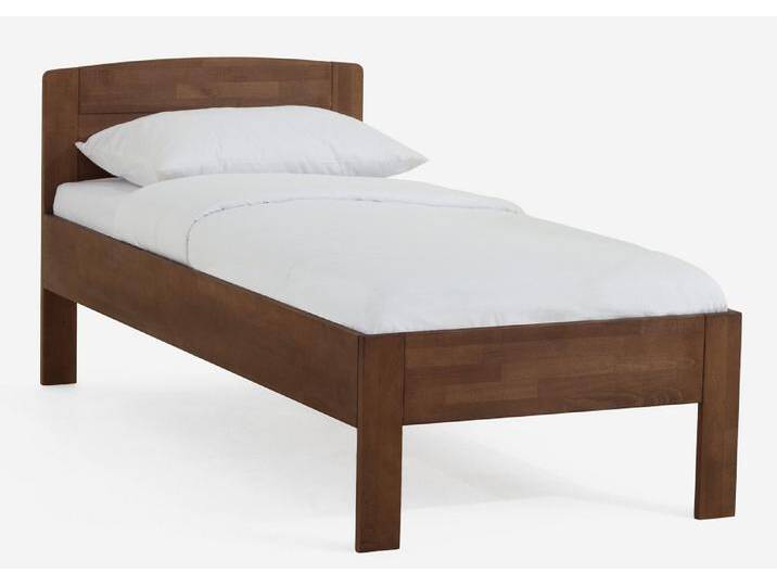 Holzbett massiv Jasmine , Buche walnuss geölt , 100x190,ohne Fußteil Holzbett massiv Jasmine , Buche walnuss geölt , 100x190,ohne Fußteil von fh furnhaus