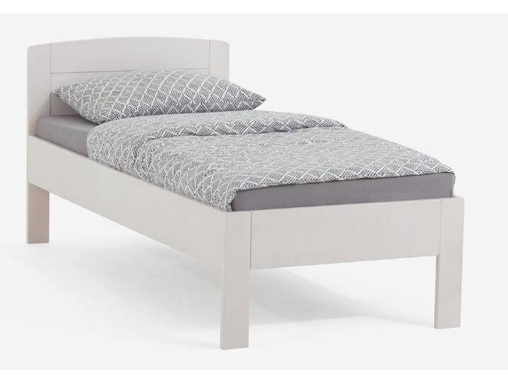 Holzbett massiv Jasmine , Buche weiß lackiert , 100x210 , ohne Fußteil Holzbett massiv Jasmine , Buche weiß lackiert , 100x210 , ohne Fußteil von fh furnhaus