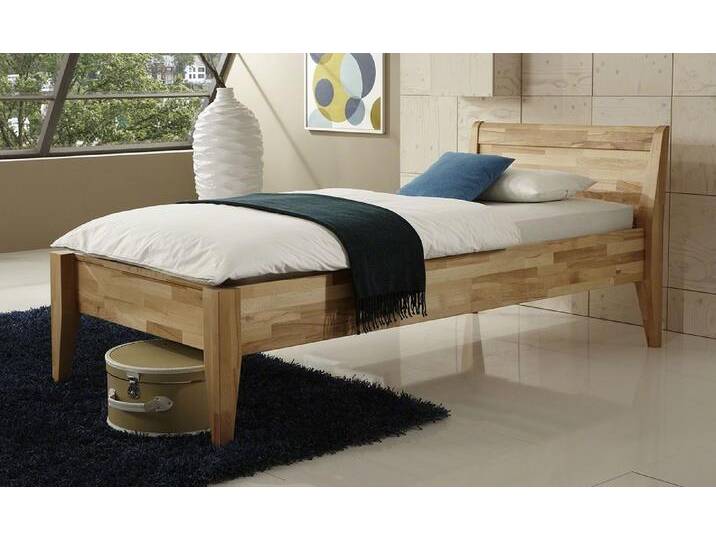Holzbett massiv Jasmine , Kernbuche geölt , 100x210 , Kopfteil 3 ohne Fußteil von fh furnhaus