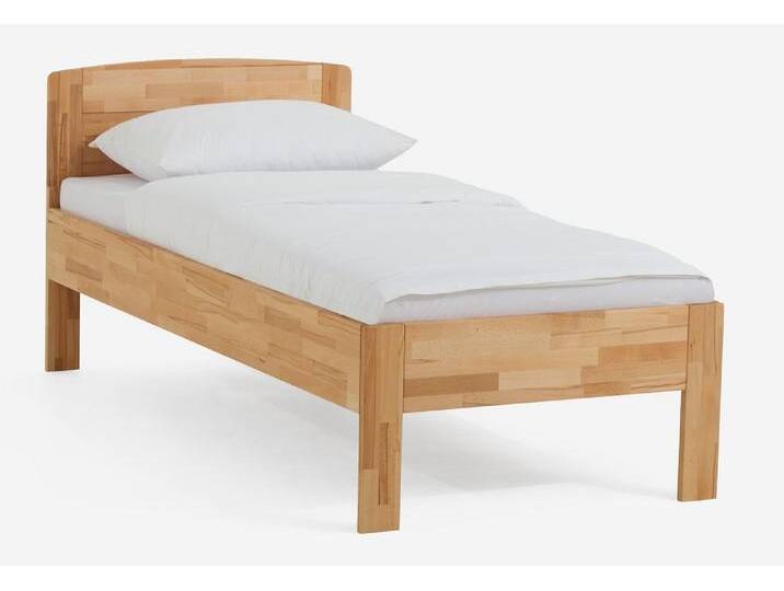 Holzbett massiv Jasmine , Kernbuche geölt , 90x190 , Kopfteil 2 ohne Fußteil von fh furnhaus