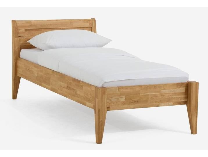 Holzbett massiv Jasmine , Wildeiche honig geölt , 100x200 , Kopfteil 2 ohne Fußteil von fh furnhaus