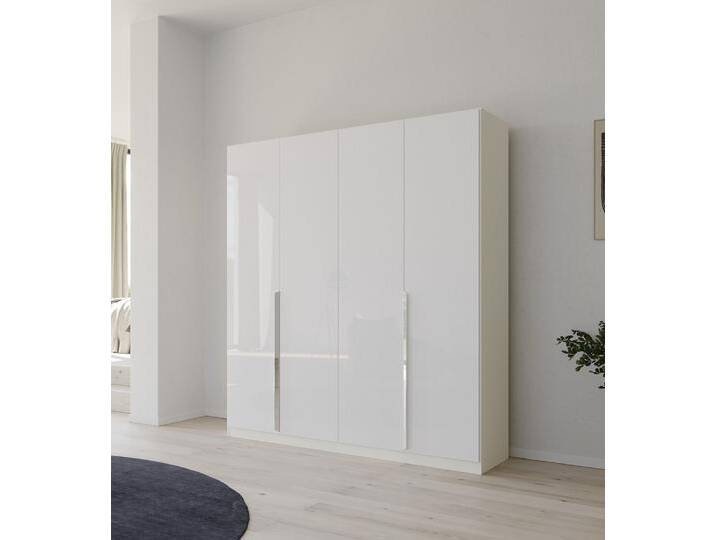 Kleiderschrank Drehtürenschrank Glamour , weiß Hochglanz / alpinweiß , verschiedene Größen von fh furnhaus