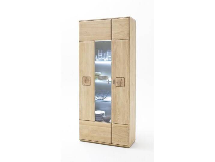Kombi-Vitrine Bologna , Eiche Bianco , LED Beleuchtung Kombi-Vitrine Bologna , Eiche Bianco , LED Beleuchtung von fh furnhaus